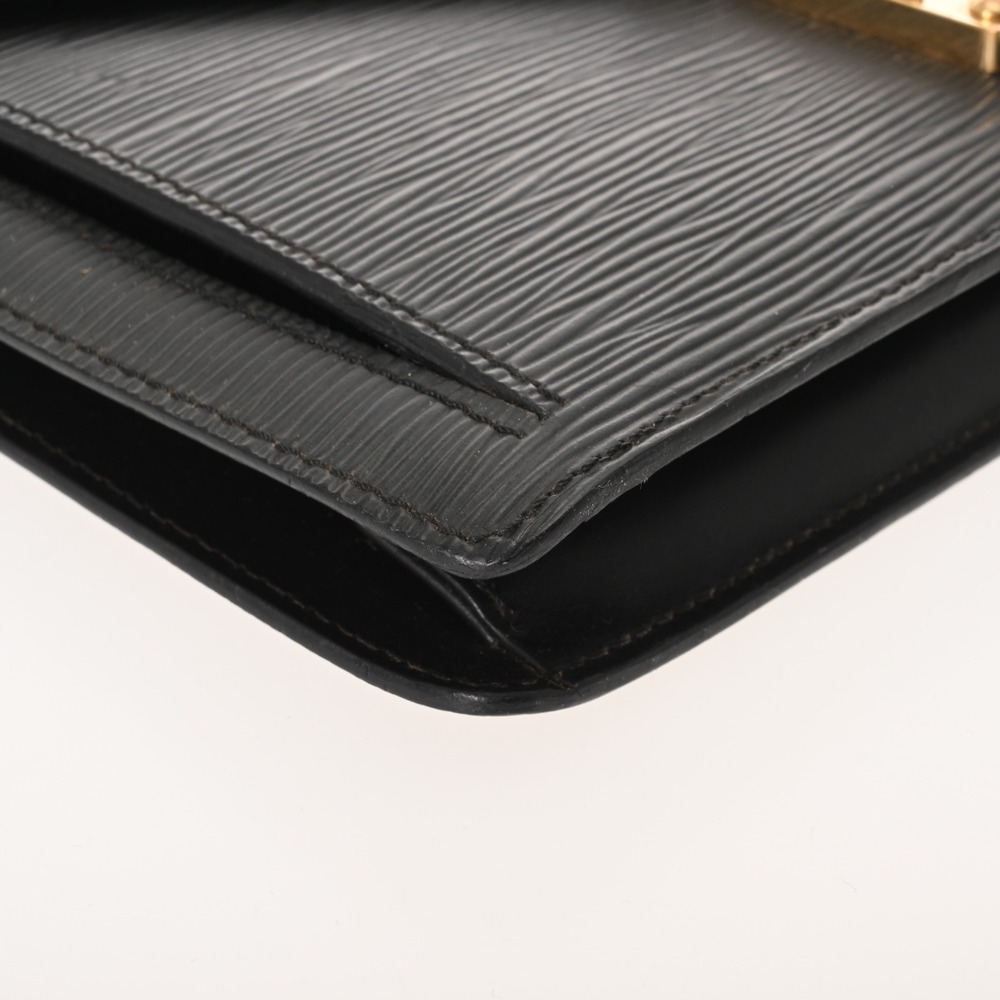 Louis Vuitton Epi Series Dragonne Noir Black Leather Shoulder Bag - Picture 4 of 10